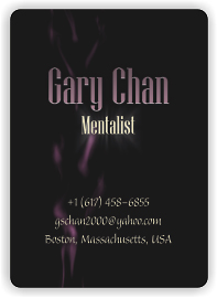 Gary Chan, Mentalist