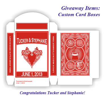 Giveaway Items: Custom Card Boxes for the Wedding of Tucker and Stephanie