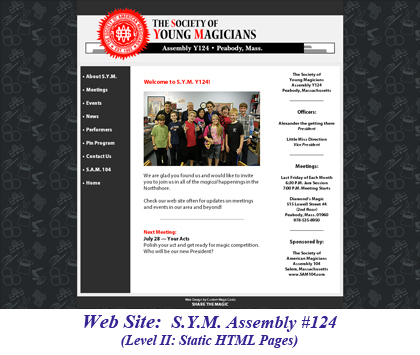 Web Site: S.Y.M. Assembly #124 (HTML)